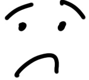 drawing simple sad face